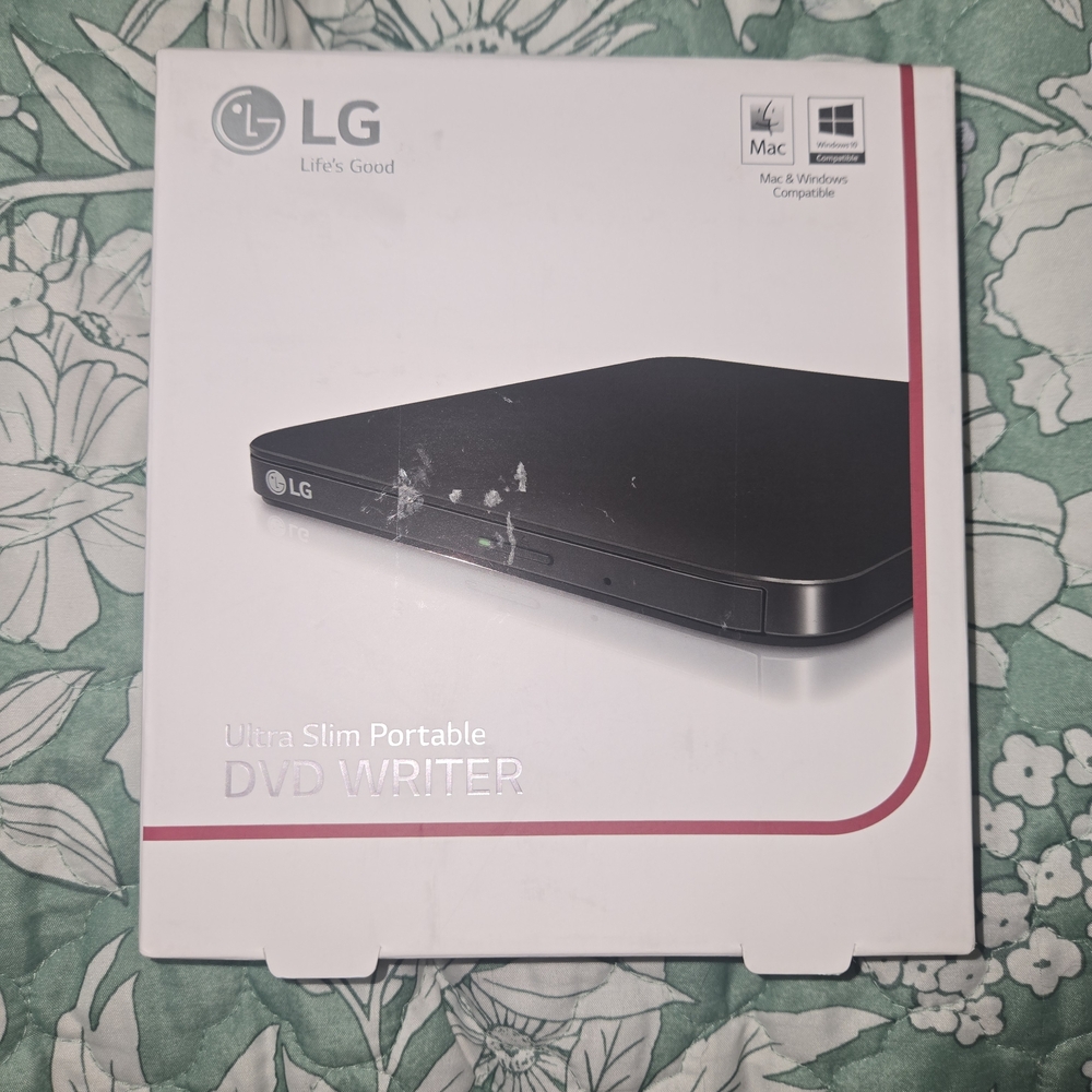 LG External DVD Drive with White Casing